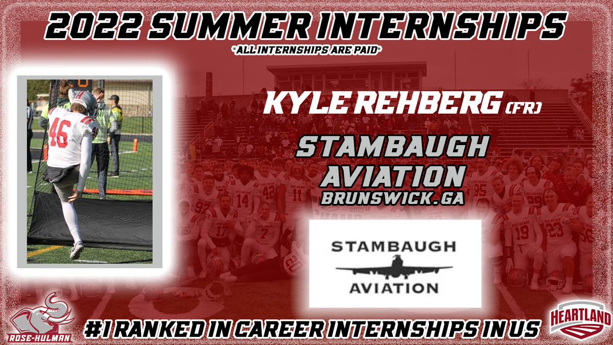 Coach_Stanton1's tweet photo. Our next player recognized is Kyle Rehberg, a Freshman Specialist who has an internship with Stambaugh Aviation. Kyle is a Mechanical Engineering Major from Brunswick, GA. #RHInternT #WeWork https://t.co/ptnkjorb1k
