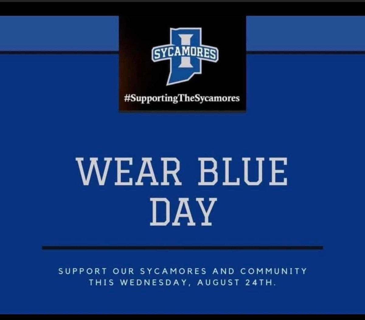 NicoleK_Fox10's tweet photo. Please wear blue tomorrow no matter where you live! Show your support for our @IndStFB family 💙 https://t.co/YwWzRohrlP