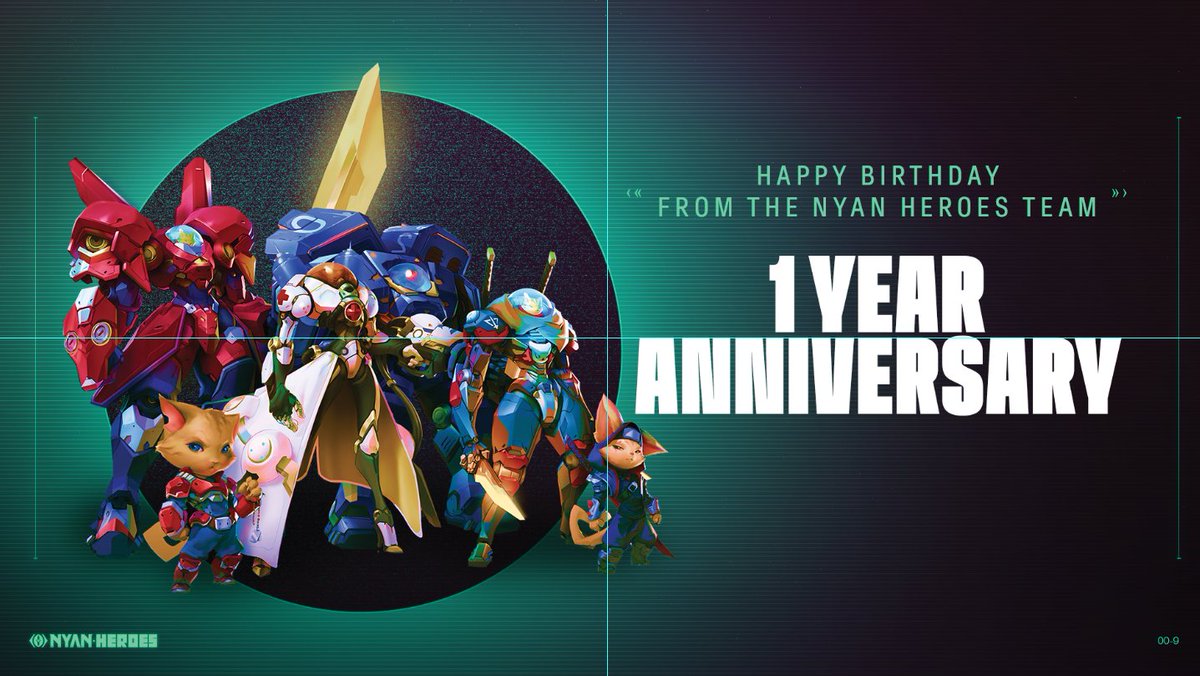 Today's our birthday! 🥳🎊1 year of building, dreaming, and meowing! We're so happy to celebrate this milestone, and we are grateful for the #NyanArmy that have been with us since the beginning. We're just getting started 😼

Here's to the first of many! 😺 #NyanHeroes