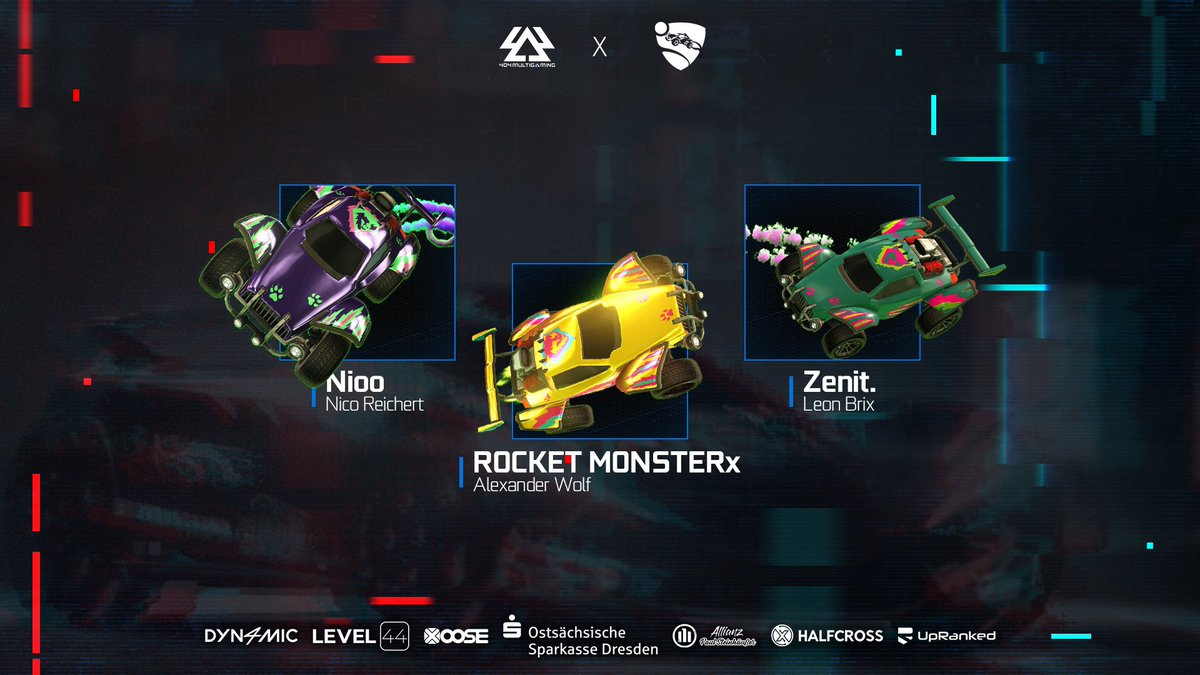 Auf 4 Rädern in die Arena - mit Vollgas in die <a href="/NitroLeagueRL/">Nitro League Legacy</a>! 😍🏎️

🇩🇪 <a href="/VarsiusLP/">Varsius</a> 👔
🇩🇪 #Gaetano 👨‍🏫

🇩🇪 <a href="/xNioo1/">xNioo</a>
🇩🇪 <a href="/Zenit_999/">Zenit.</a>
🇦🇹 @R0CKET_M0NSTER
🇩🇪 <a href="/emin__rl/">emin</a> 🔄

Mehr Infos: 404-multigaming.de/rocket-league-…

AUF GEHTS 404! 💪
#LIMITSNOTFOUND #RocketLeague #Dresden