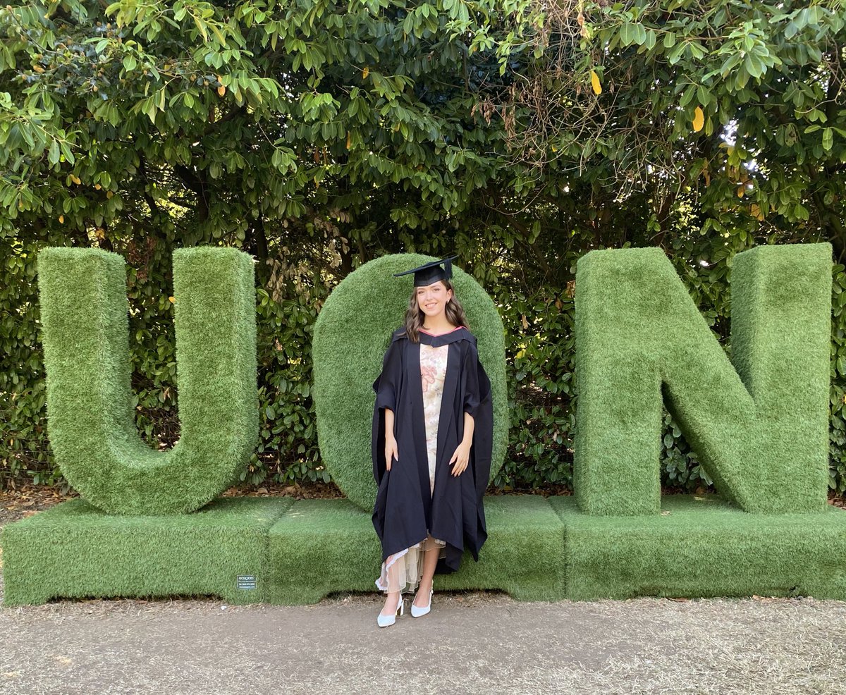 Finally got to celebrate my 2021 graduation at <a href="/UniofNottingham/">Uni of Nottingham #WeAreUoN</a> the other week! Officially a History BA (Hons) graduate👩🏻‍🎓🌞🎉