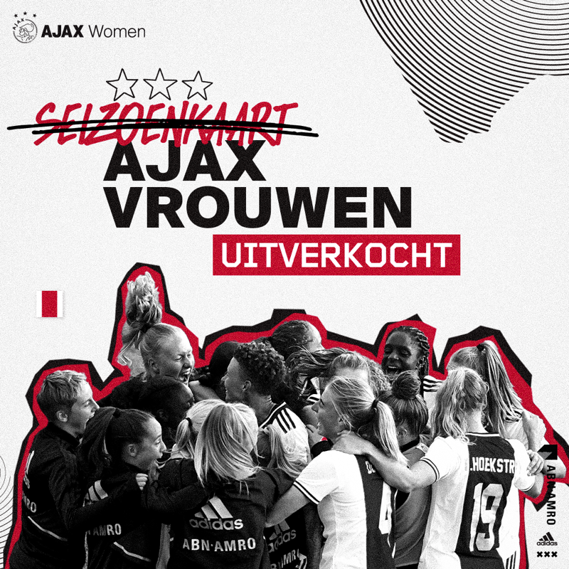 AjaxVrouwen's tweet photo. UITVERKOCHT IN ÉÉN DAG ! 😍🔥