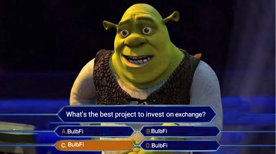 KSerbesti's tweet photo. @BulbFi @Fayeyaang #Giveaway #GiveawayAlert #Giveaways #MEMES #alts #BSCNews #Cryptoart #cryptocurrency #CryptoNews @BulbFi https://t.co/ImKxnHrFRa