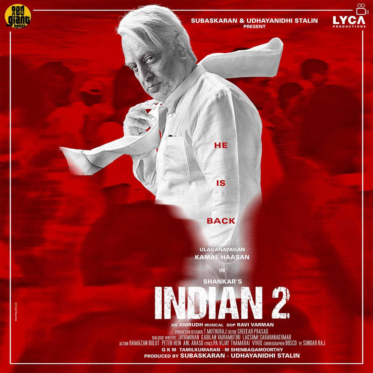 LycaProductions's tweet photo. #INDIAN2 🇮🇳

@ikamalhaasan @shankarshanmugh @LycaProductions @Udhaystalin @RedGiantMovies_ @anirudhofficial #Siddharth @MsKajalAggarwal @Rakulpreet @priya_Bshankar #BobbySimha @dop_ravivarman @sreekar_prasad @muthurajthangvl @PeterHeinOffl #ANLArasu @bulletaction @jeyamohanwriter https://t.co/AnAnGp1i1W