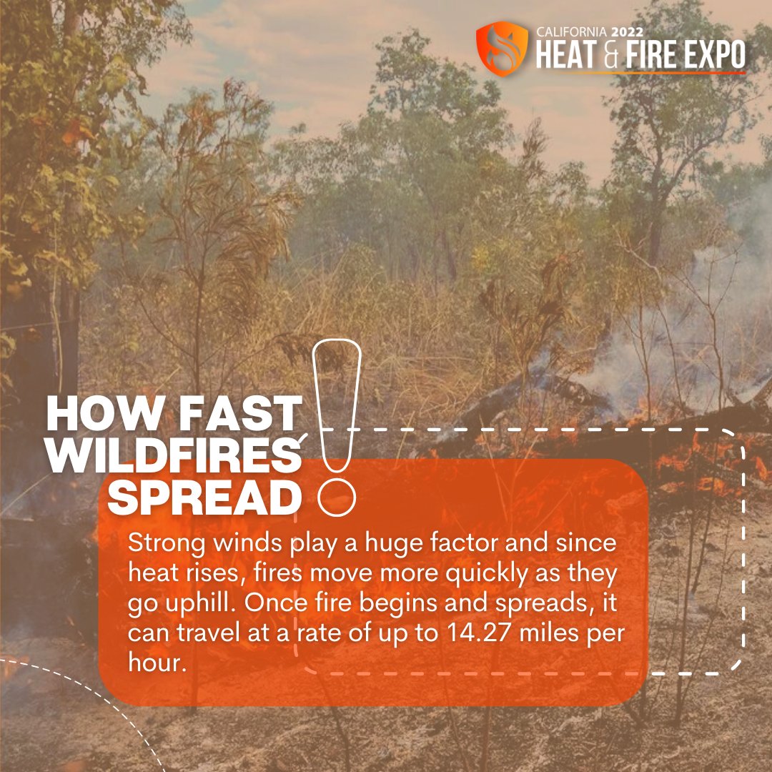 FUN FACT ‼ Wind supplies oxygen that can cause fires to grow swiftly blowing embers for miles and igniting new fire spots. 🔥

Discover more fire prevention tools only at the Heat &amp; Fire Expo! 

Sign up for FREE here! 👉 bit.ly/3CmFzHr