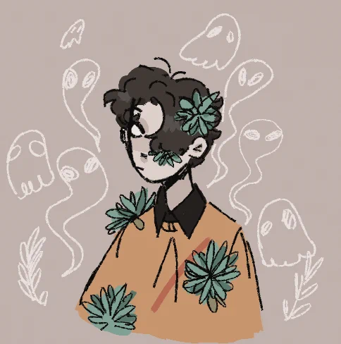 redraw of a ghostbur from 2020 