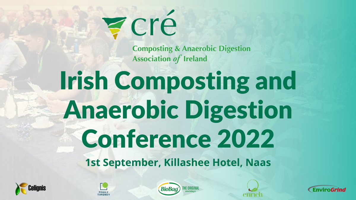 Only one week to go until the Cré Conference. It comes at a pivotal time for the sector and will create much debate, be thought provoking, informative and inspiring. Have you registered? To view the agenda and find out more visit our website. creconference.ie #composting