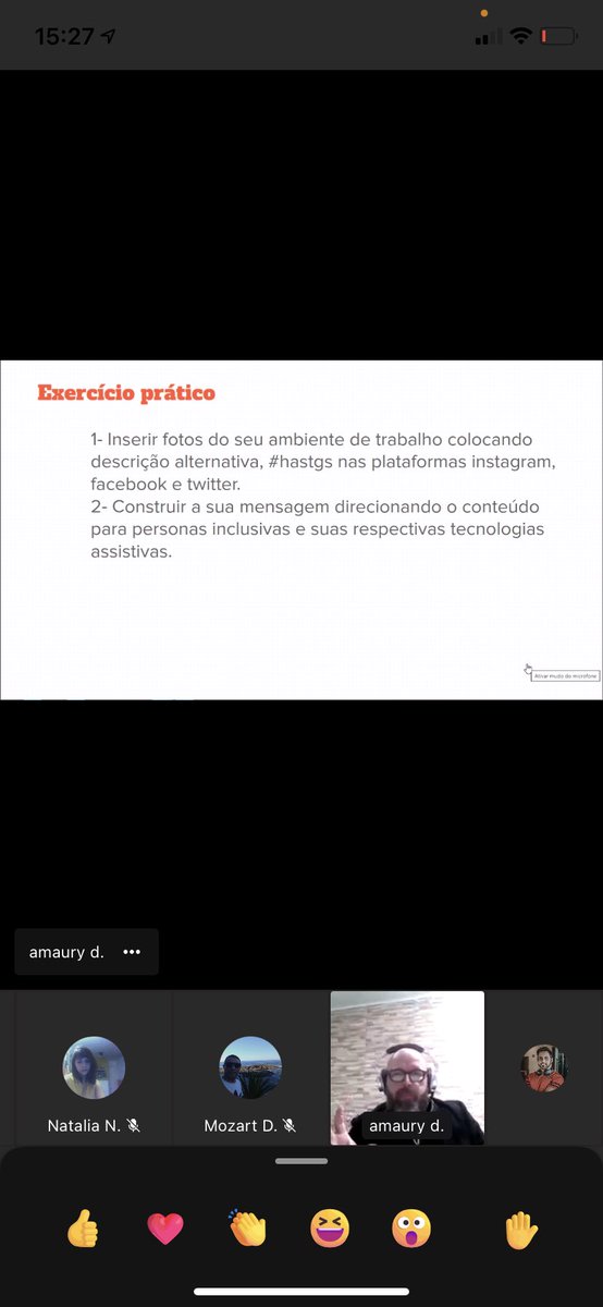 MagalhaesWeb's tweet photo. Aula do cursos de acessibilidade UX para membros e servidores do MPRJ #slide #acessibilidade #curso #mprj #teams https://t.co/ljNOiI8WJ4