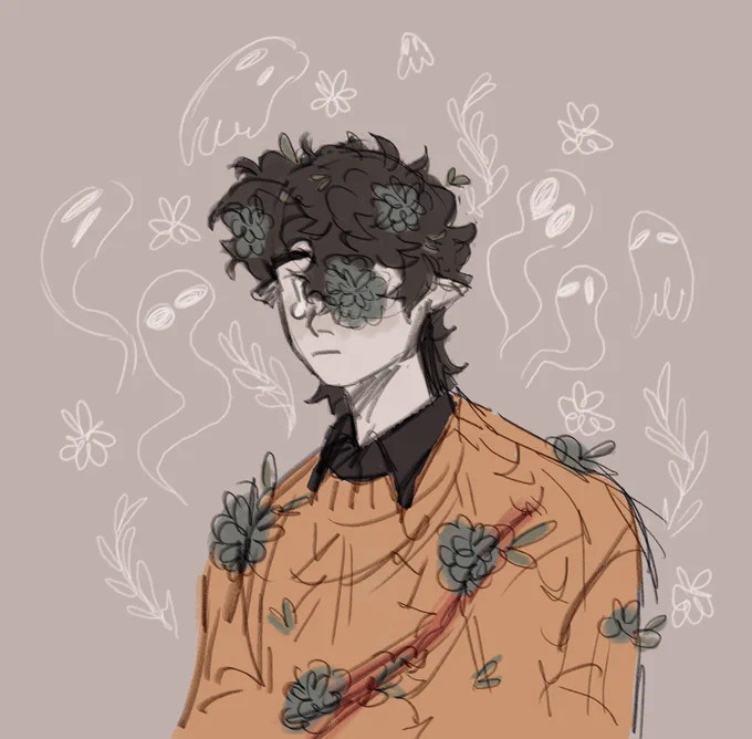 redraw of a ghostbur from 2020 