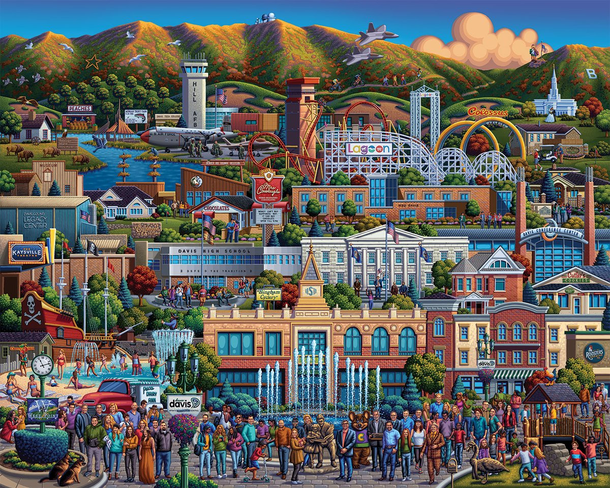 The "Discover Davis" Eric Dowdle Puzzles have arrived!  Currently being offered for $18.99 each - get yours today! bit.ly/3zIKm4N #discoverdavis #davisdowdle #daviscounty #daviscountyut