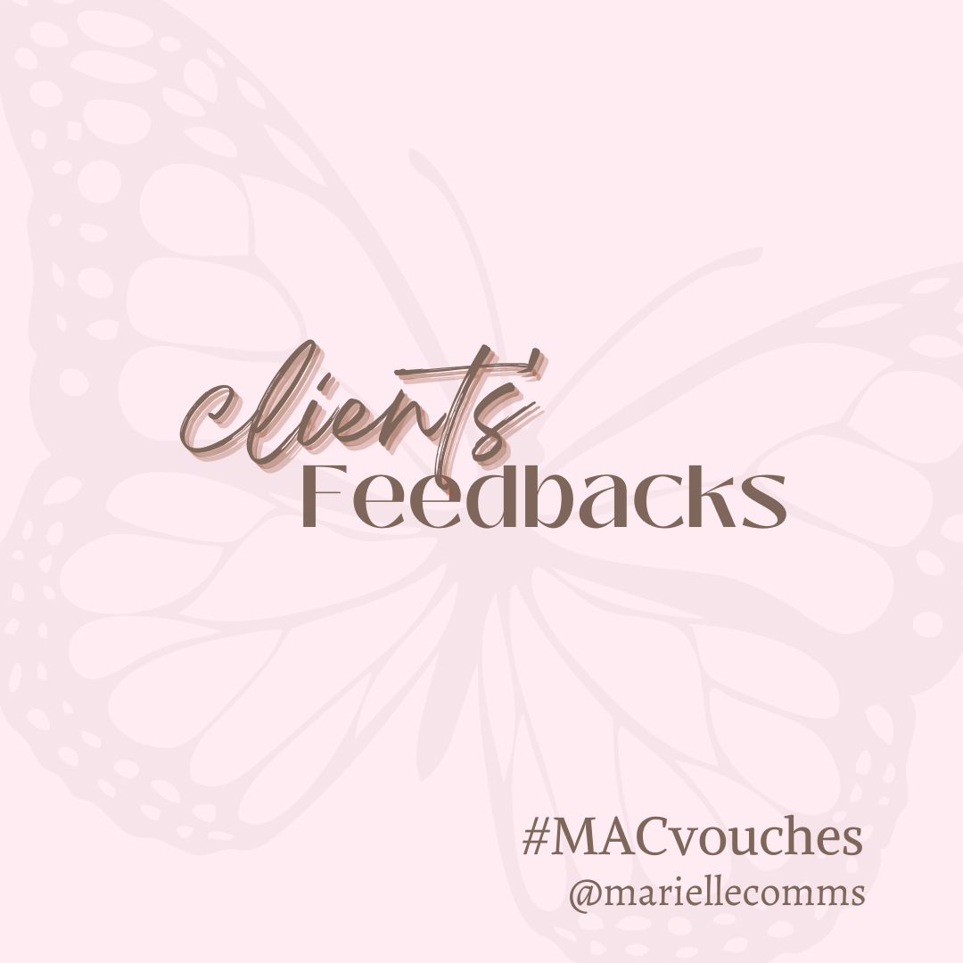 mariellecomms's tweet photo. #MACvouches — a thread of proofs, feedbacks, vouches, and grade updates from marielle's beloved clients. 🤍

thank you so much for the trust! ✿ https://t.co/XX557qPuwn