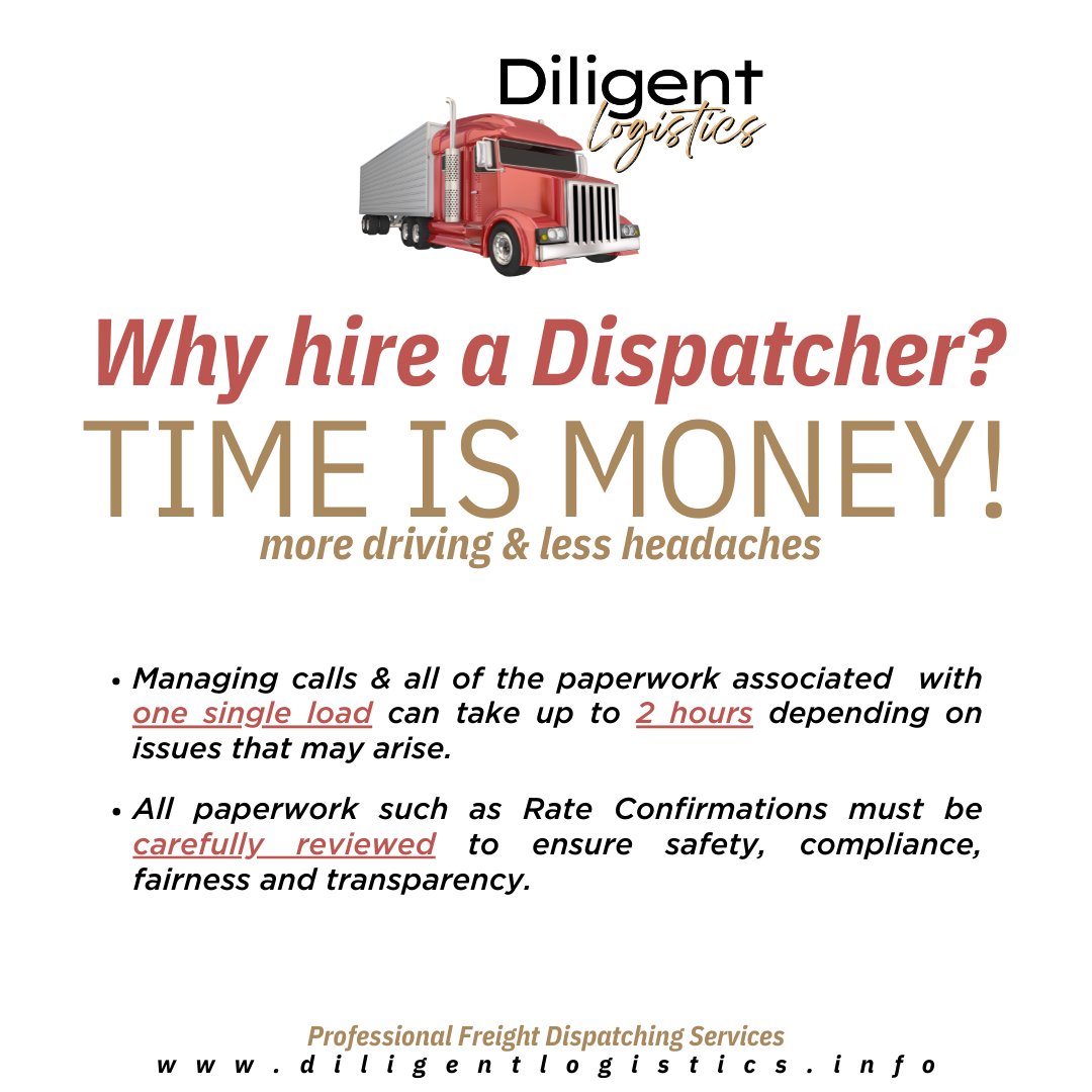 DiligentLogist1's tweet photo. A good dispatcher is key to a successful trucking company! 💯¡Un buen despachador es clave para una empresa de camiones exitosa!
#troquero #camioneroespañol #camionero #camioneros #despacho #truckdispatch #truckdispatcher #cdl2022 https://t.co/RVBD1uqmF3