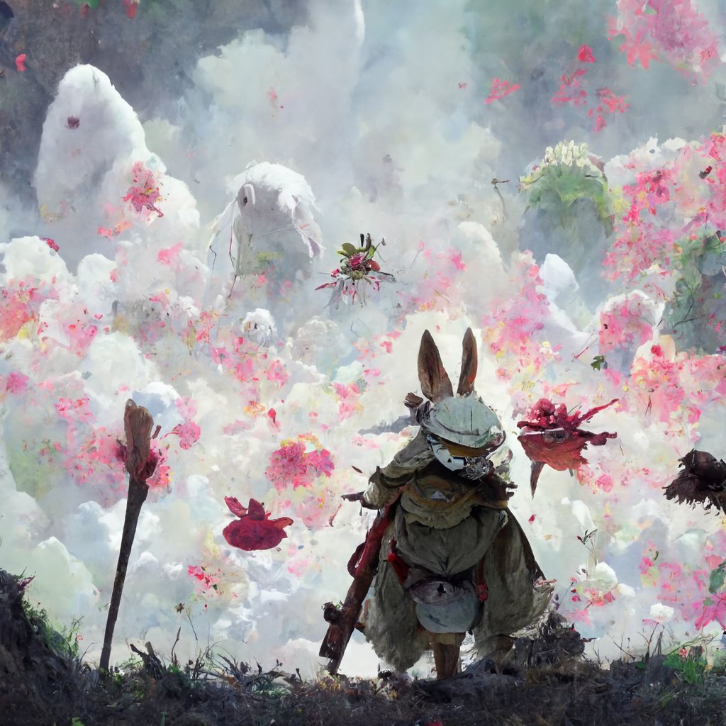 BLK_RBBT's tweet photo. Messing around with #MidjourneyAI for the first time, can you tell which character I chose from Made in Abyss? 🤔😉

#Madeinabyss #miabyss #nanachi #rabbit #bestbun #anime #AI #CGI https://t.co/vhHCEWwRom