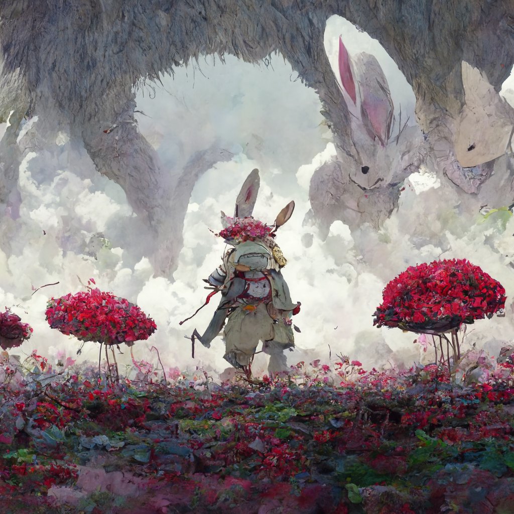 BLK_RBBT's tweet photo. Messing around with #MidjourneyAI for the first time, can you tell which character I chose from Made in Abyss? 🤔😉

#Madeinabyss #miabyss #nanachi #rabbit #bestbun #anime #AI #CGI https://t.co/vhHCEWwRom