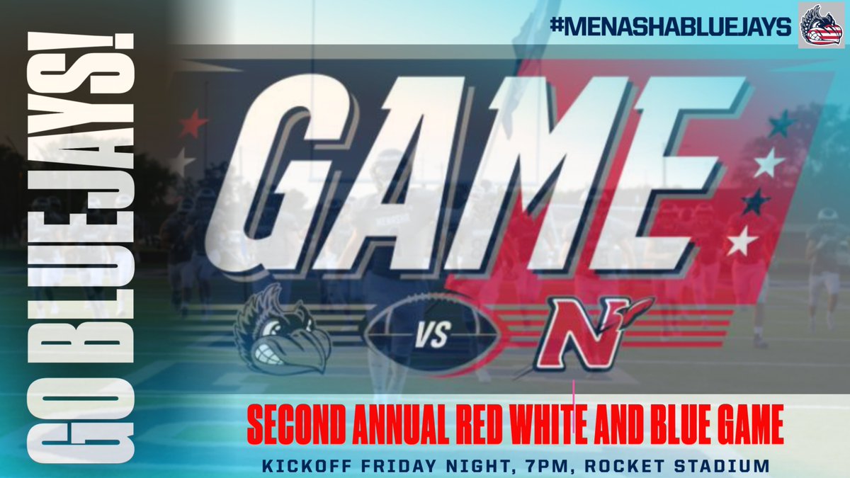 Come on out to support Bluejay Nation!!!
This Friday night, August 26 2022, your Menasha Bluejays travel to Neenah to take on the Rockets. Kickoff is at 7pm. 
Lets pack Rocket Stadium with Blue!