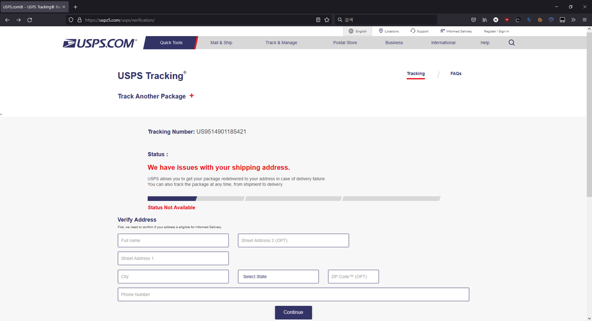 muz_so's tweet photo. Beware of fake https://t.co/DuFelkLIxz.

https://muz[.]so/ajqc → https://uspz5[.]com/usps (35.230.5[.]197) → https://uspz5[.]com/usps/verification/

#Malware #Smishing #Phishing #cybersecurity https://t.co/yKh28DS6UP