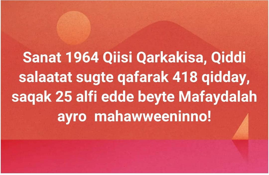 dankalia92's tweet photo. We will never forget above 418 Afar civilians who were at praying and killed by #Issa_somali expansionist in 1964. And also they looted 25k of domestic animals at the moment. It is unforgettable day to the #Afar people any where.
๐ญ๐ญ๐ญ๐ญ๐ญ๐ญ๐ญ๐ญ๐ญ๐ญ๐ญ๐ญ https://t.co/Lx0UpTsKal