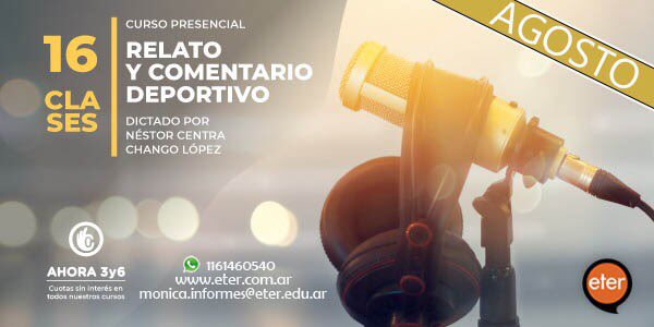 Relatoresconvos's tweet photo. 🎙@nestorcentra y @changolopezok darán un curso de Relato y Comentario Deportivo

Querés ganar una beca⁉️

👉🏼Respondé a este tuit usando el hashtag #QuieroRelatar y participá del sorteo!

OJO‼️ 🔜 empieza este sábado https://t.co/U5F3dP3pYd