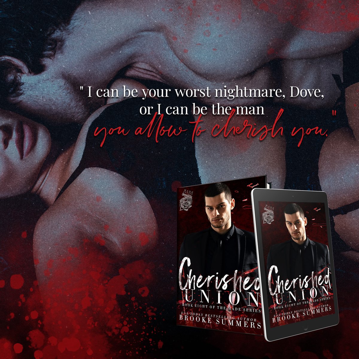 𝗖𝗛𝗘𝗥𝗜𝗦𝗛𝗘𝗗 𝗨𝗡𝗜𝗢𝗡 - 𝗢𝗨𝗧 𝗡𝗢𝗪!
#CherishedUnion #CherishedUnionRelease #BrookeSummers #MadeSeries
#DarkMafiaRomance #ArrangedMarriage
#BuyMe books2read.com/CherishedUnion
#Goodreads goodreads.com/book/show/6058…
#Hosted <a href="/TheNextStepPR/">The Next Step PR</a>