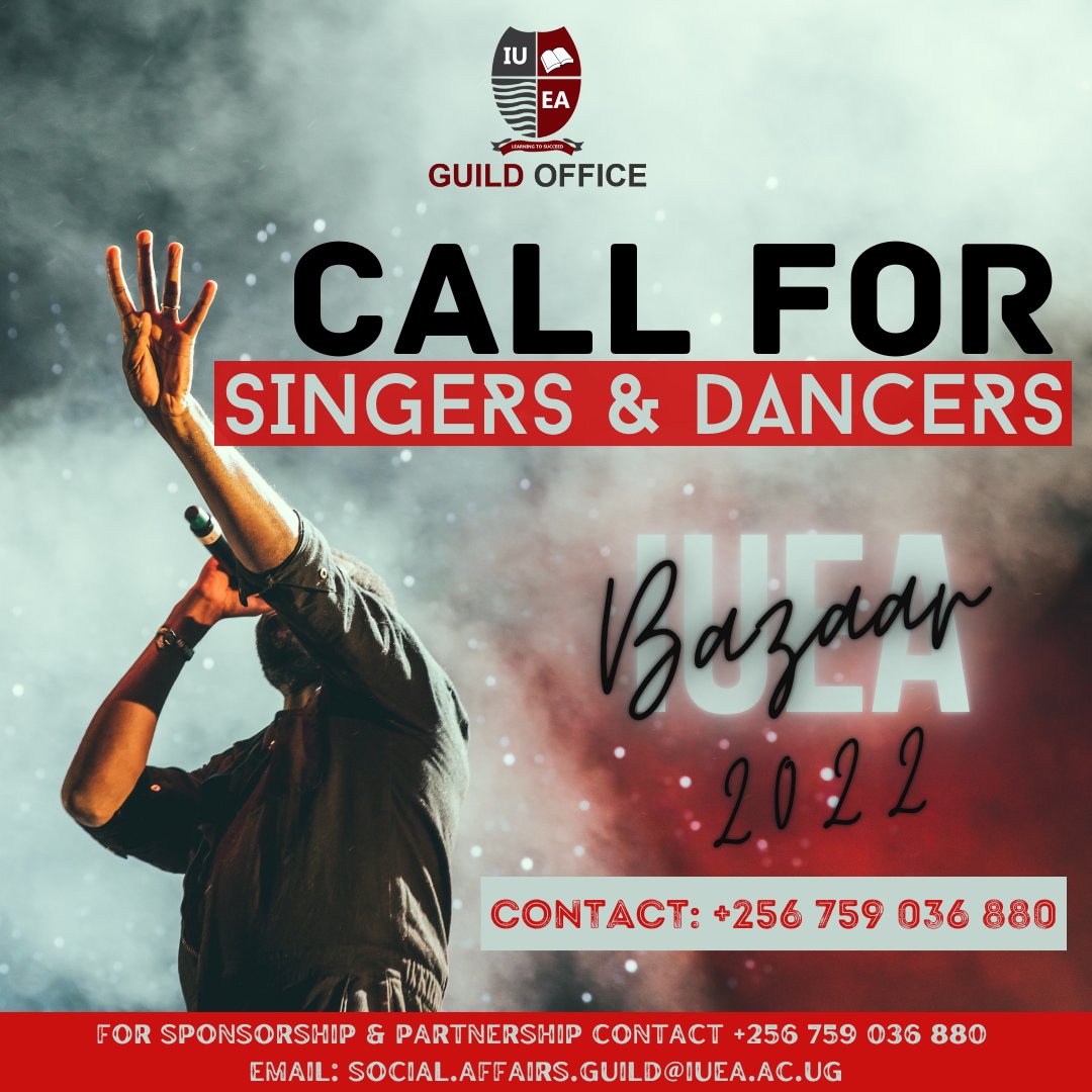 Guild_Office's tweet photo. This is a chance for your talent to be seen, let IUEA set the stage for you, all you have to do is be READY to OWN it and it's all YOURS✊🏾✨.
Sign up now, PREPARE and listen closely for your name because we won't hesitate to call it!🤩🎤💃🏾💃🏾🎶
#GreatPipes #SmoothMoves #IUEAGuild https://t.co/U8Y11OG5ZG