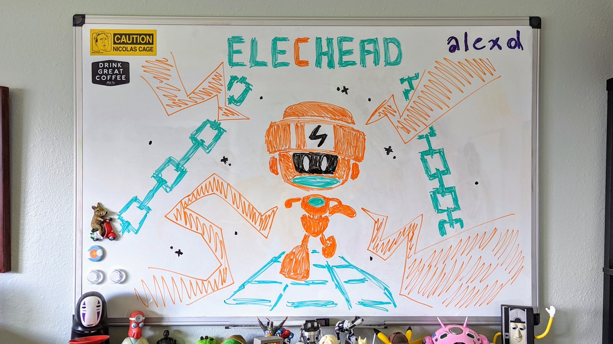 ⚡💡 #CurrentlyGamingCubicleArt #ElecHead
