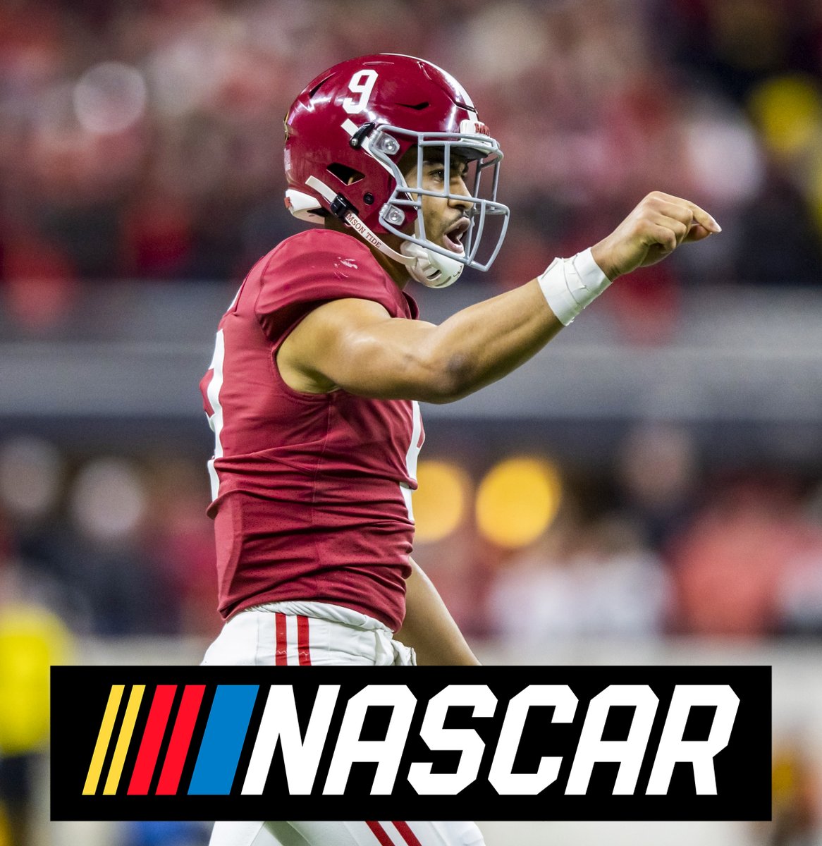 FOS's tweet photo. NASCAR has agreed to a first-of-its-kind deal with the University of Alabama to become an official partner of Crimson Tide Athletics.

The one-year deal, per @A_S12, is the first time NASCAR has sponsored a collegiate athletic department. https://t.co/U2myqsO8Gy