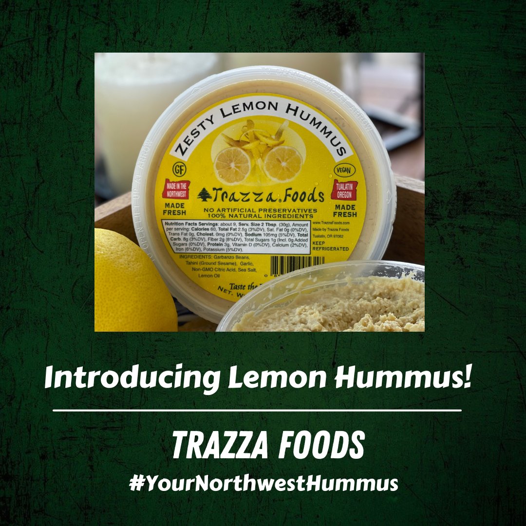 Introducing our Zesty Lemon Hummus!

#YourNorthwestHummus #Hummus #MadeInThePNW #PNWFoodie #Lemon #LebaneseFood