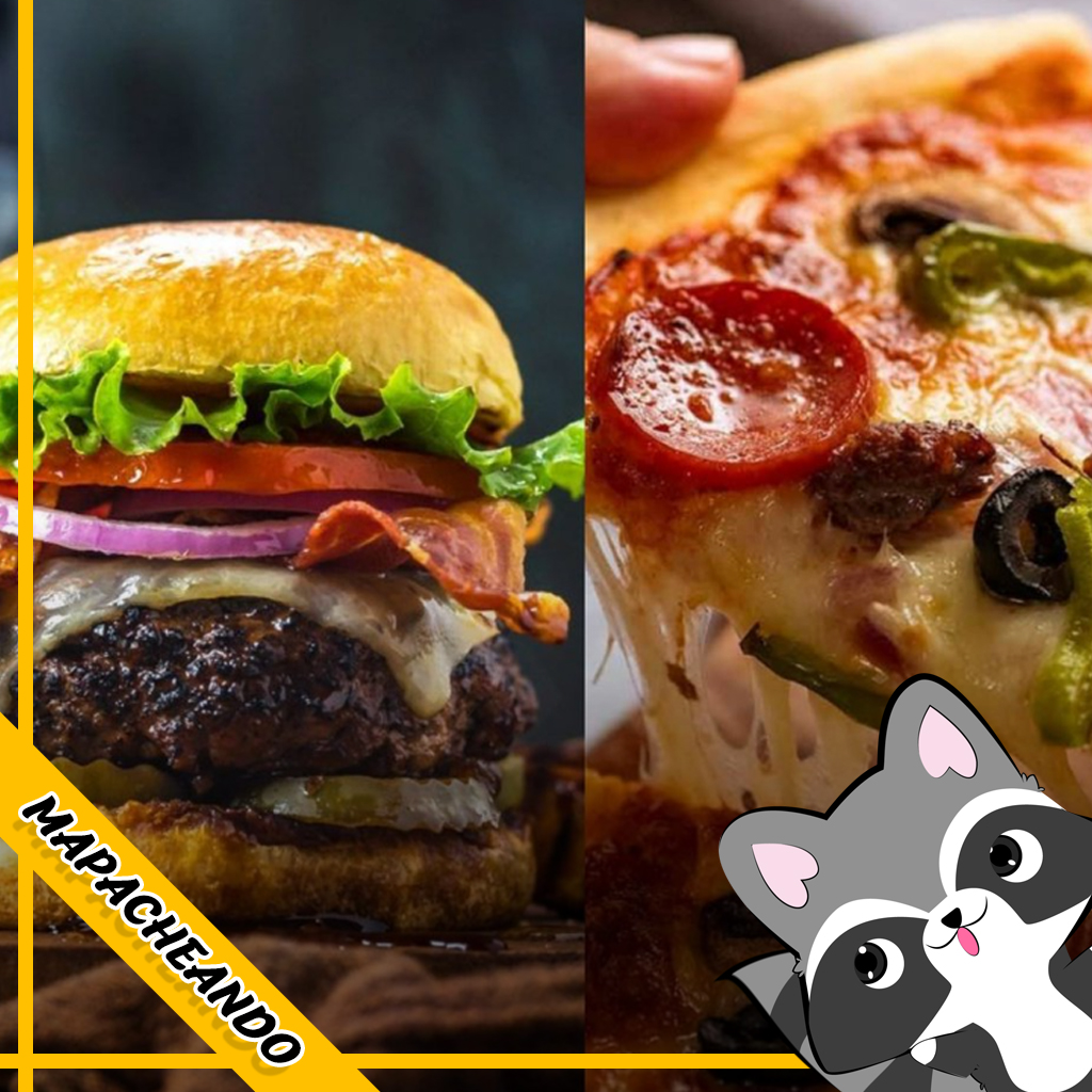 Mapacheandoblog's tweet photo. ¿Dejenme saber si tuvieran que dejar de comer una de estas comidas cual sería? ¿Dejarían las hamburguesas o la pizza?.. yo no se está muy dificil pero tal vez las hamburguesas XD 🦝🐾❤️ #Mapacheando https://t.co/v8feKNUBxB