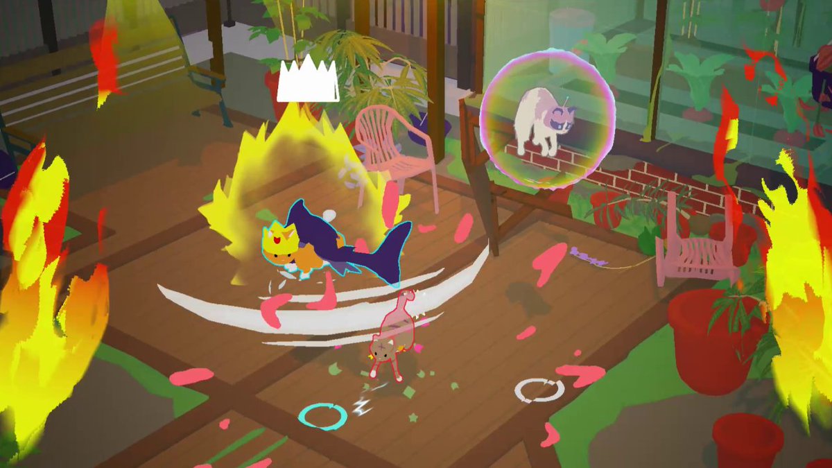 Fisti-Fluffs from <a href="/PlayfellowGames/">Playfellow Studio</a> is an adorable, ridiculous physics-based party game where you tussle with other cats and destroy the environments in frenetic over-the-top battles. Get your claws out and prepare for some kitty carnage. #SIX2022 #gamedev fistifluffs.com