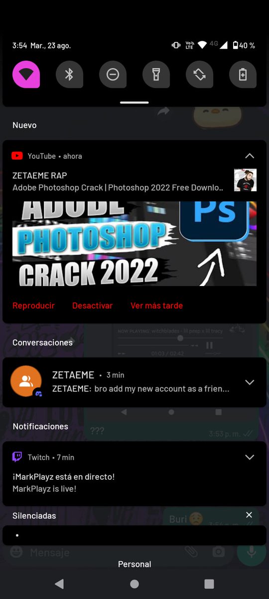 Zetaeme_Z's tweet photo. Me han hackeado la cuenta de Google. Y con ello mi canal principal de YouTube, Discord, y todo lo que estaba linkeado a ella. Estoy teniendo un ataque de ansiedad muy fuerte ahora mismo. Si alguien que sepa cómo ayudarme a recuperarla me echa una mano o simplemente dad RT please. https://t.co/c1Endbdjn5