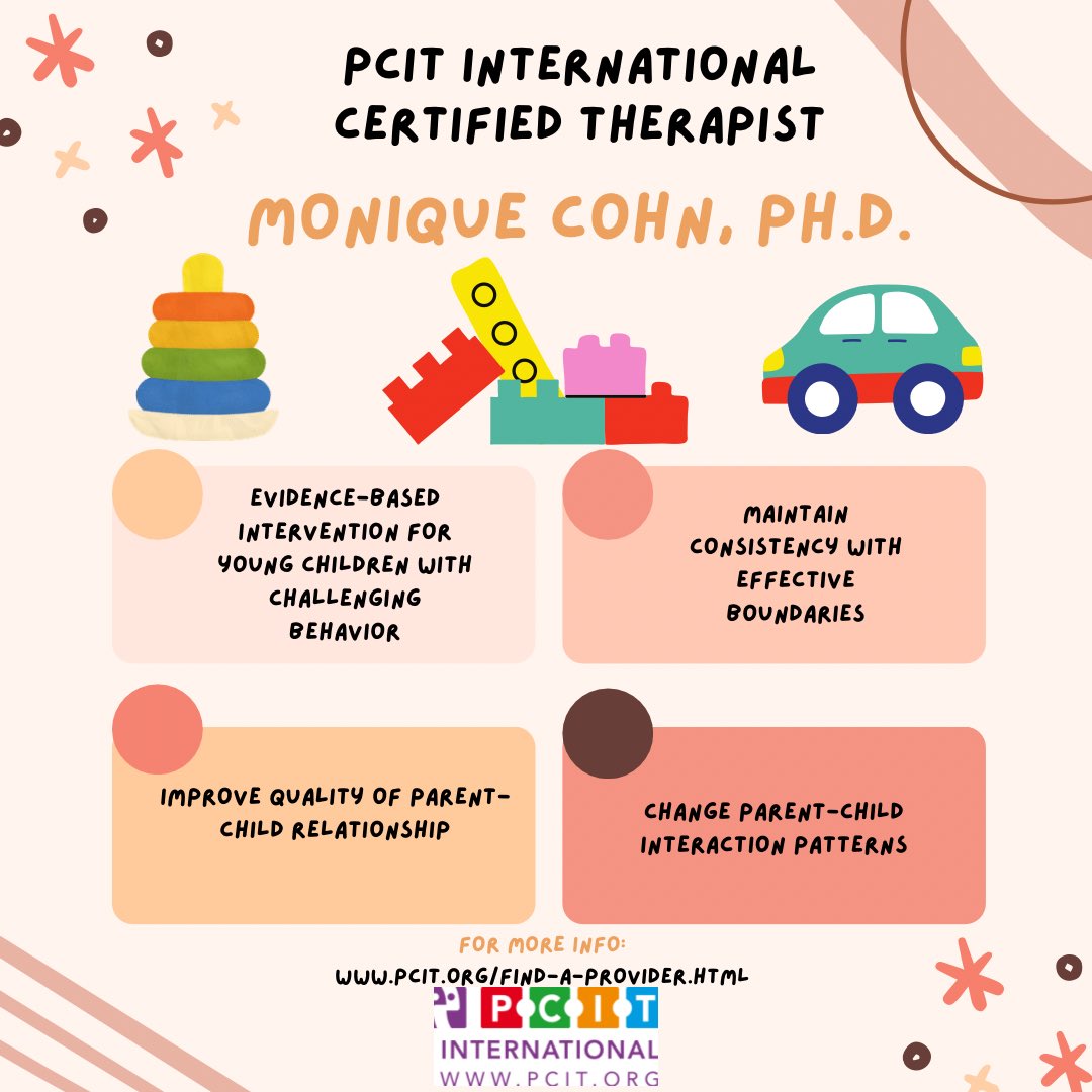 Favorite experiences during fellowship (part 2)… I’m 🌟officially certified🌟 in <a href="/PCIT_Inc/">PCIT - Parent Child Interaction Therapy</a>! Amazing experience to receive training at <a href="/UF/">FLORIDA</a> . I truly believe in the efficacy of PCIT &amp; have seen numerous benefits! #PCIT #childpsychology #growingminds #psychology #earlychildhood