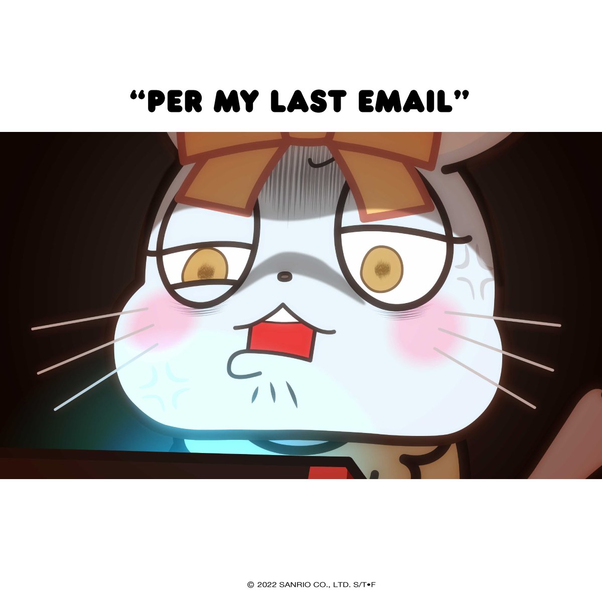 aggretsuko's tweet photo. Passive aggressive work emails be like… https://t.co/YCVCwgn8Cz