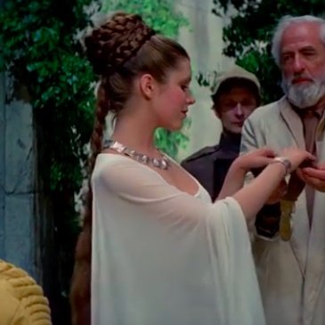 LEIATHlNKER's tweet photo. princess leia's hairstyle during the throne room scene was the prettiest. https://t.co/IkTMaGGX0g