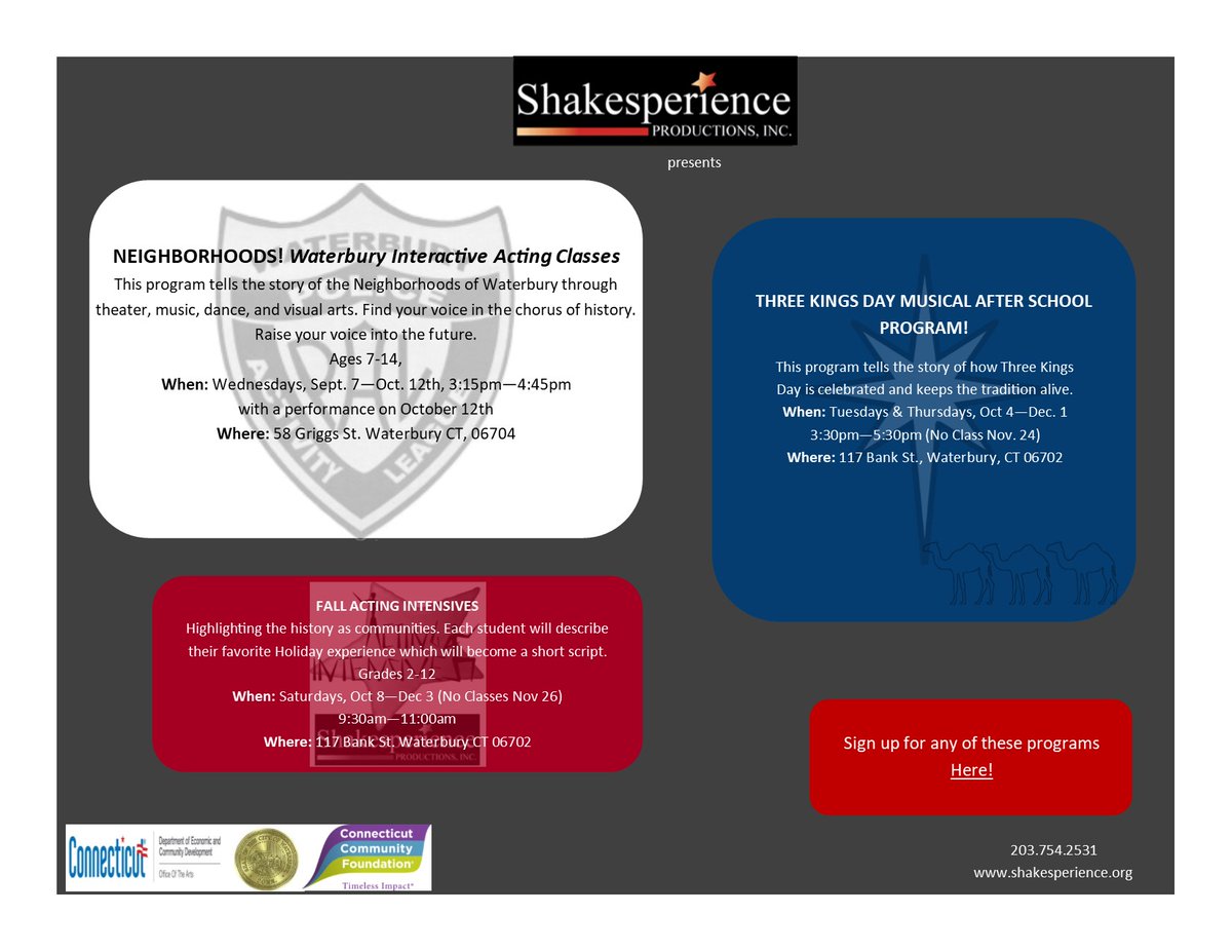 shakesperience1's tweet photo. Gearing up for Fall? So are we! Check out our programs! 

Sign up here:
https://t.co/Alj9RvDKIv

#theatre #acting #classes https://t.co/u9JFPPTpMb