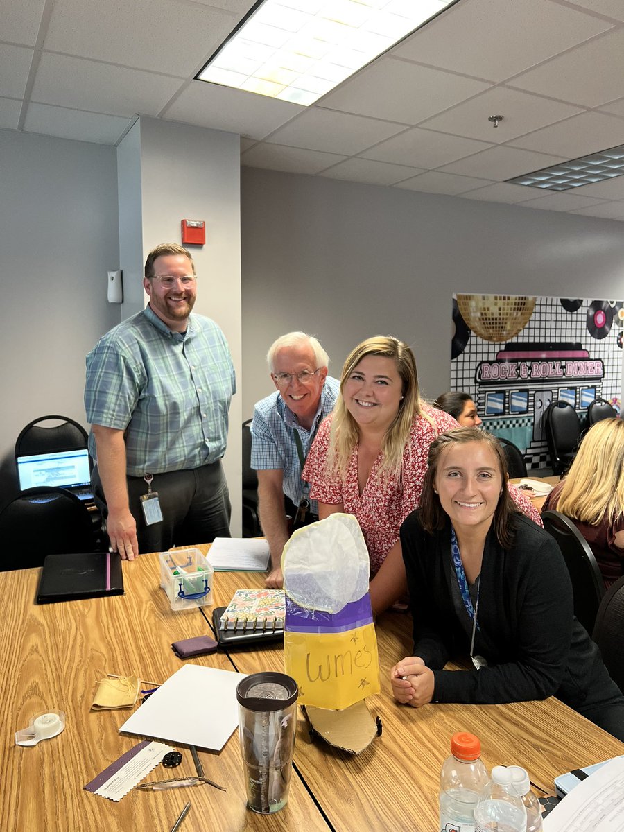 mslarimer's tweet photo. 5th Grade & leadership creating a wind powered car using the engineering design process. Previewing hands on science we will do with our kids! #ycsd #grade5science https://t.co/cIunESa7vj