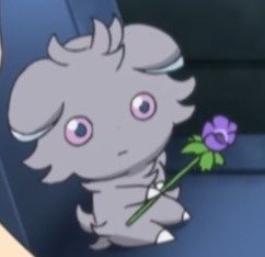 PkmnShitpost's tweet photo. Espurr wants to give you a flower https://t.co/C312dxyEYn