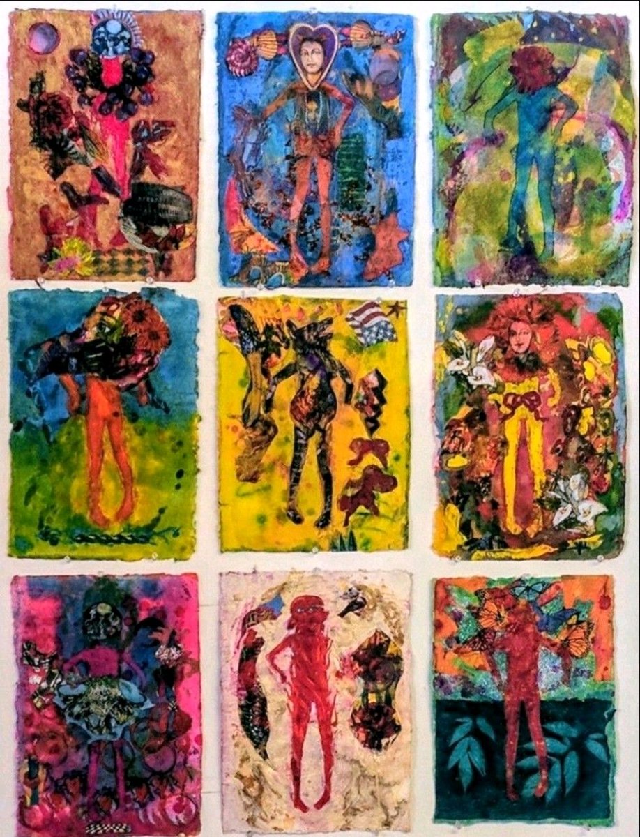 It's a good day for a colorful collage!