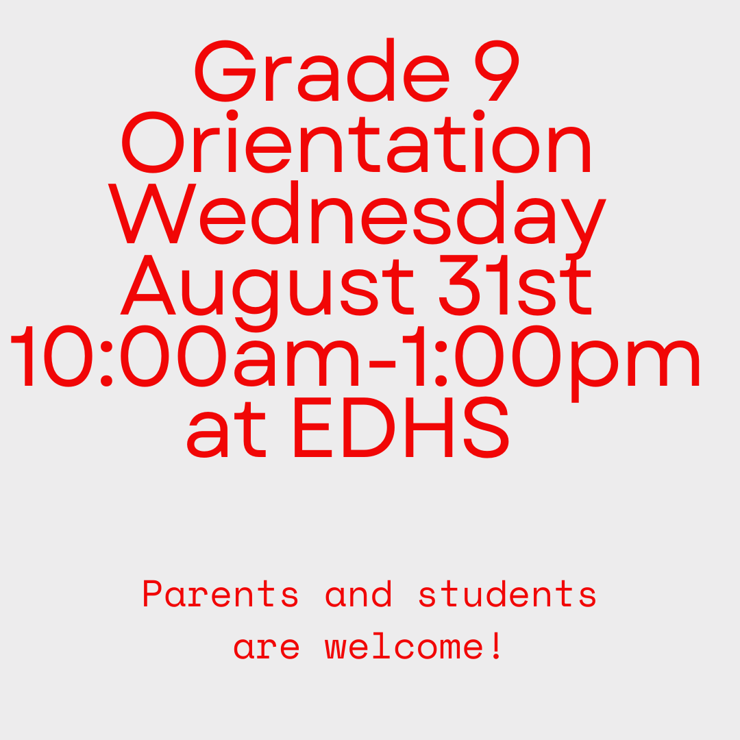 GRADE 9 ORIENTATION