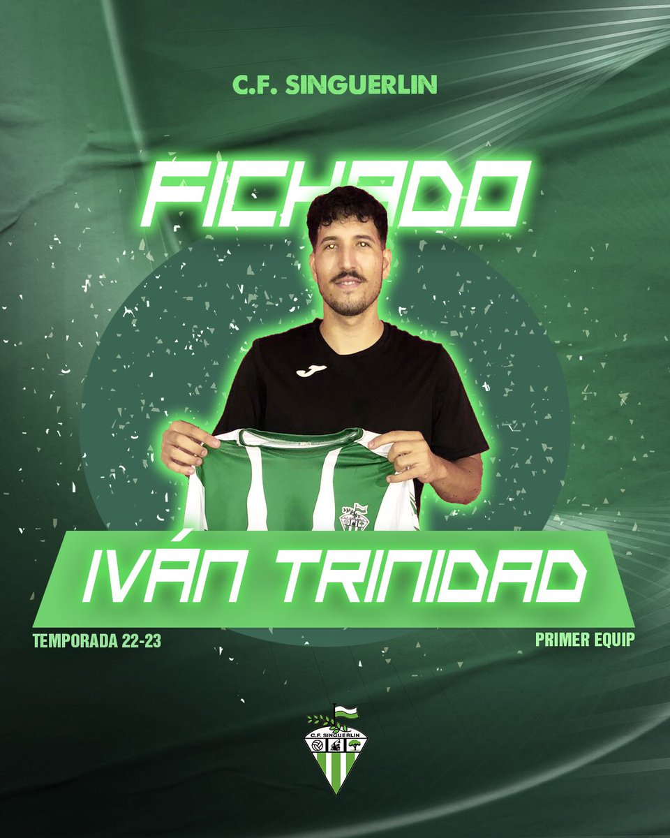 SinguerlinCF's tweet photo. ✍️✅ [𝐅𝐈𝐂𝐇𝐀𝐉𝐄]

🟢⚪️ 𝑷𝒓𝒊𝒎𝒆𝒓 𝑬𝒒𝒖𝒊𝒑𝒐 𝑰 𝑻𝒆𝒎𝒑𝒐𝒓𝒂𝒅𝒂 22-23

🆕 𝗜𝘃á𝗻 𝗧𝗿𝗶𝗻𝗶𝗱𝗮𝗱 (@ivan_trini99, ¡𝗳𝗶𝗰𝗵𝗮𝗱𝗼!

⚽️👤 Defensa I 23 años

💥 Desde el CE Canyelles, aterriza en Can Zam 2 el zaguero Iván Trinidad.

¡Mucha suerte en esta nueva etapa! https://t.co/sCx3TxS7lX