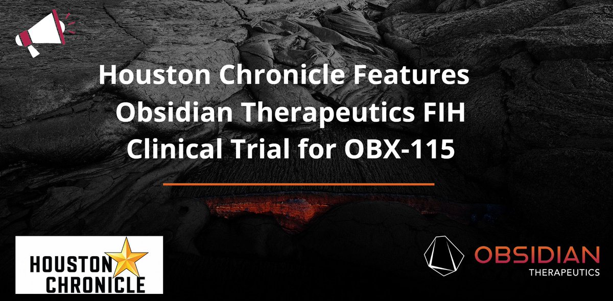 Obsidian Therapeutics (@obsidian_tx) on Twitter photo As reported by <a href="/Becca_Carballo/">Becca Carballo</a> of <a href="/HoustonChron/">Houston Chronicle</a> – #OBX115 received IND clearance, and clinical trials in #metastaticmelanoma will begin soon. The research teams hope they have found a technique that is more effective without harsh side effects: bit.ly/3dskmkP As reported by <a href="/Becca_Carballo/">Becca Carballo</a> of <a href="/HoustonChron/">Houston Chronicle</a> – #OBX115 received IND clearance, and clinical trials in #metastaticmelanoma will begin soon. The research teams hope they have found a technique that is more effective without harsh side effects: bit.ly/3dskmkP