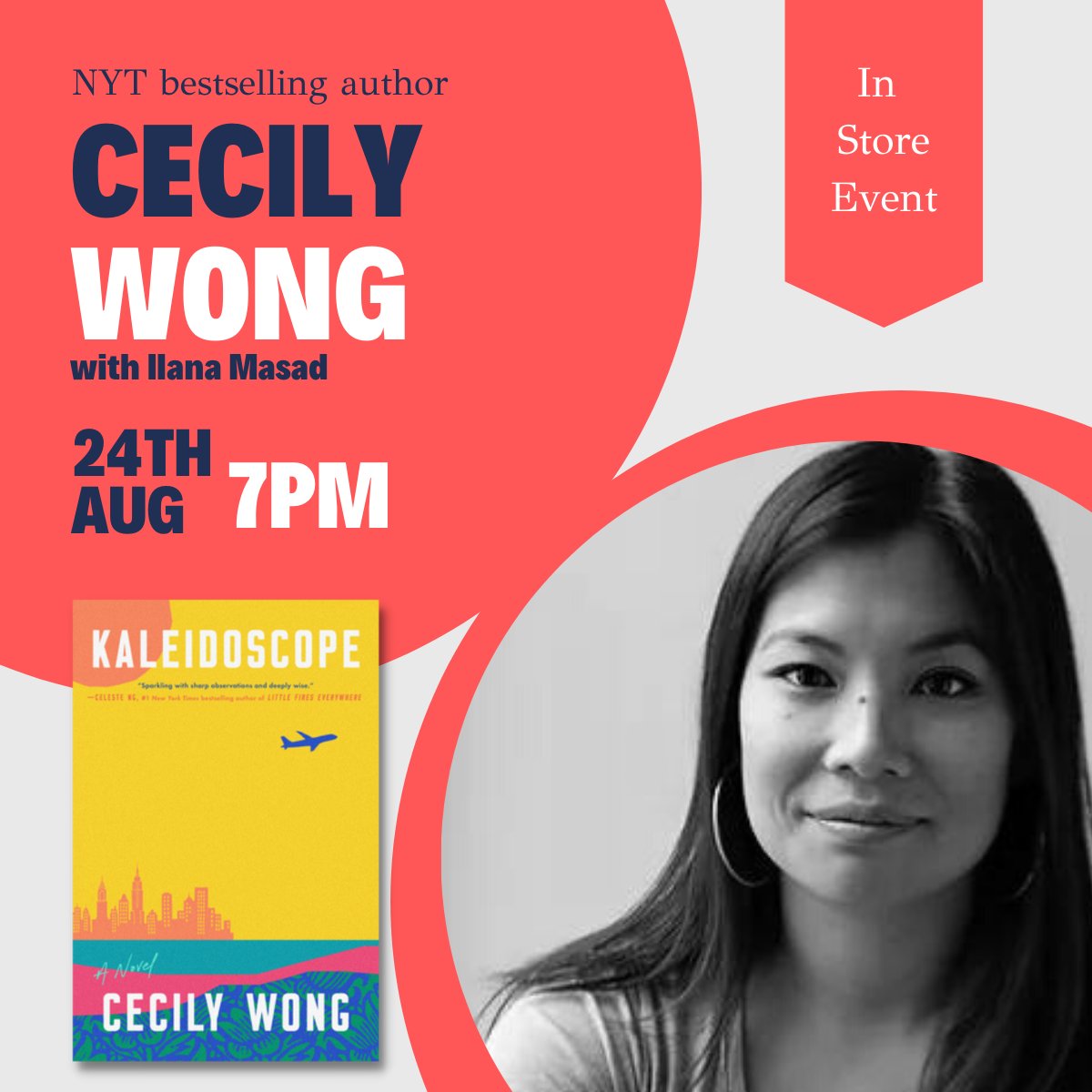We can't wait for <a href="/cecilyannwong/">Cecily Wong</a> &amp; <a href="/ilanaslightly/">Ilana Masad</a> in conversation tomorrow night! Order a signed copy of KALEIDOSCOPE today. bit.ly/3Csp1hd <a href="/DuttonBooks/">Dutton Books</a>