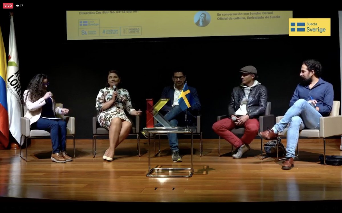 FLIP_org's tweet photo. 📍 Estamos conversando con la @SwedeninCOL sobre la educación frente a la desinformación y sobre #FakeVsFact: una apuesta por incentivar la verificación de la información.

🔴 Nos encontramos la @ukonradlorenz y en vivo en nuestro Facebook. Conéctense 👉🏽 https://t.co/sUzfSyJEcw https://t.co/QL28QyKu3K