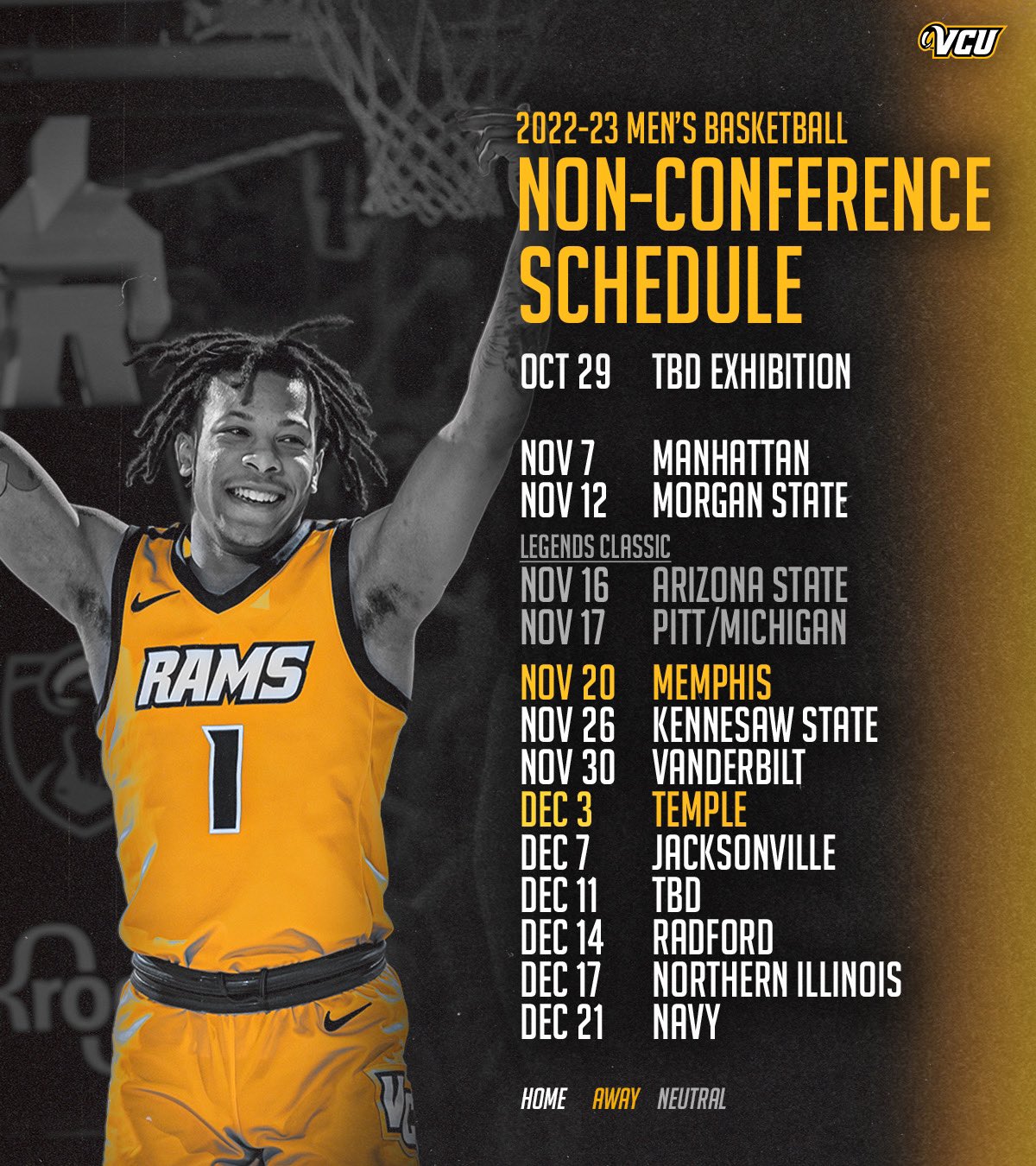 Vcu basketball schedule deals
