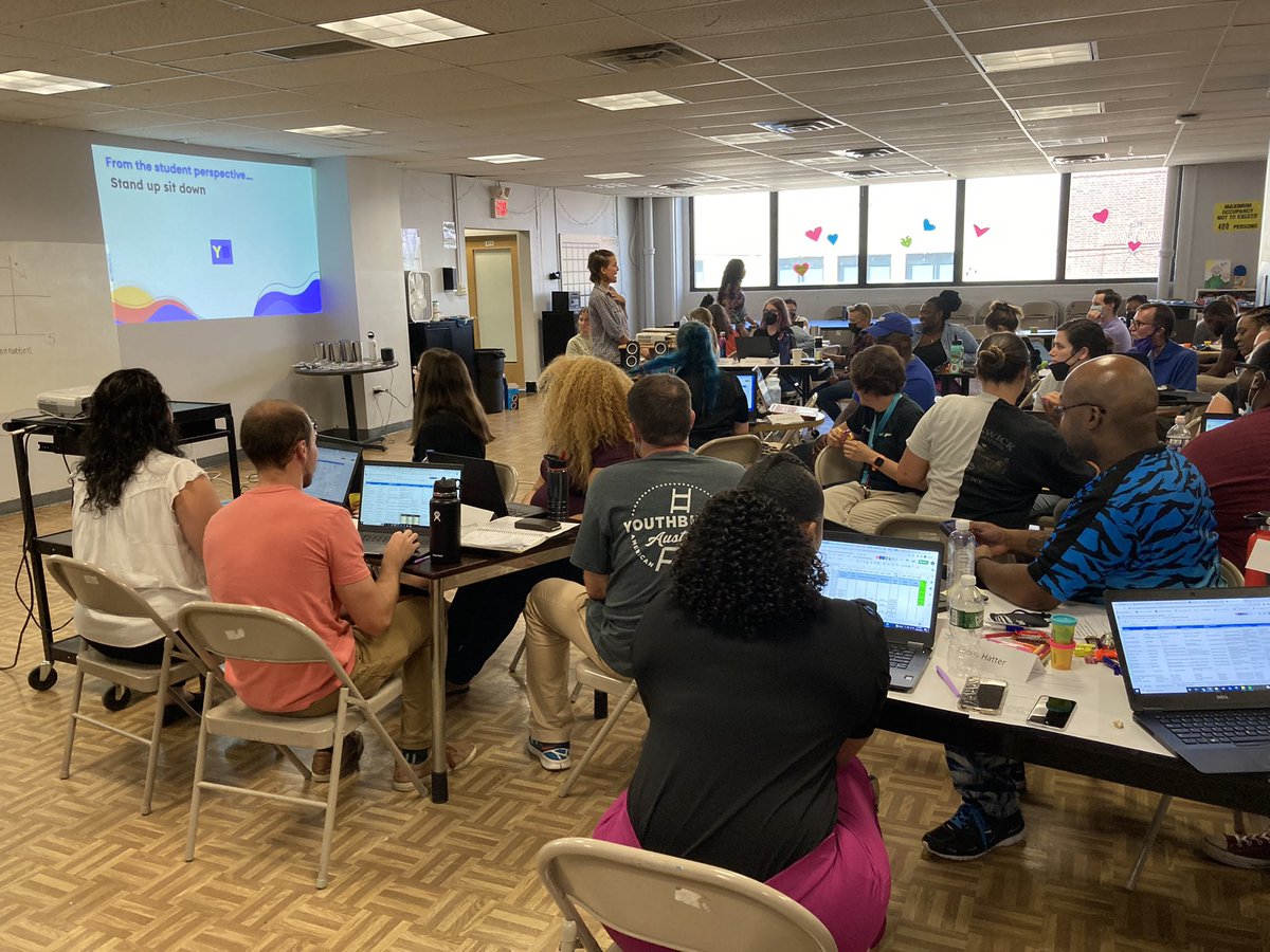 YouthBuildPHL's tweet photo. Staff Mental Toughness Day 2 is well underway!
S/O to our new and returning staff for bringing great energy and enthusiasm today!
We’re pumped and excited to welcome a new group of young people next week for student mental toughness! #YBPhilly #YBReady #YB2023 https://t.co/VHonYQ7twa