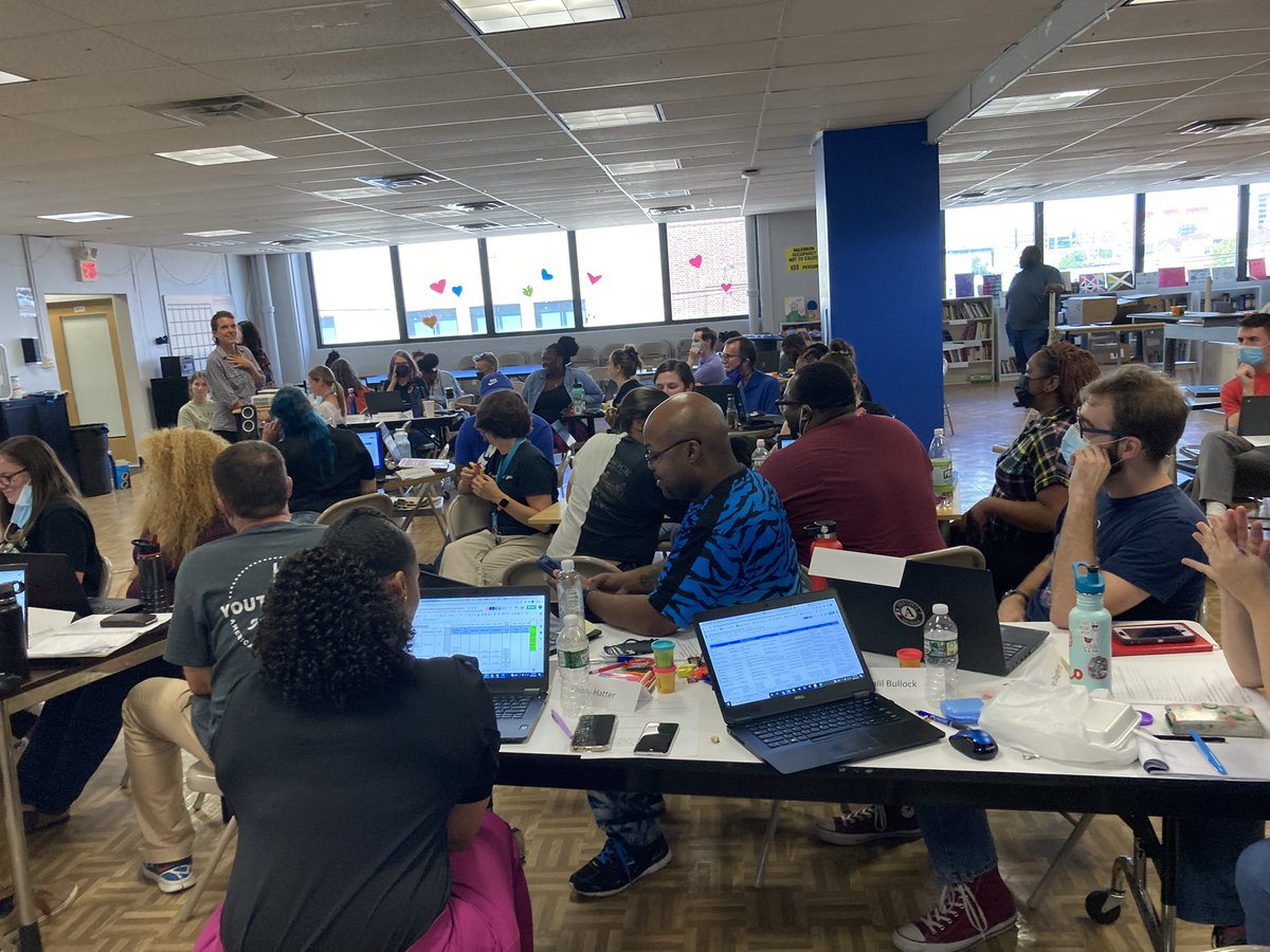 YouthBuildPHL's tweet photo. Staff Mental Toughness Day 2 is well underway!
S/O to our new and returning staff for bringing great energy and enthusiasm today!
We’re pumped and excited to welcome a new group of young people next week for student mental toughness! #YBPhilly #YBReady #YB2023 https://t.co/VHonYQ7twa