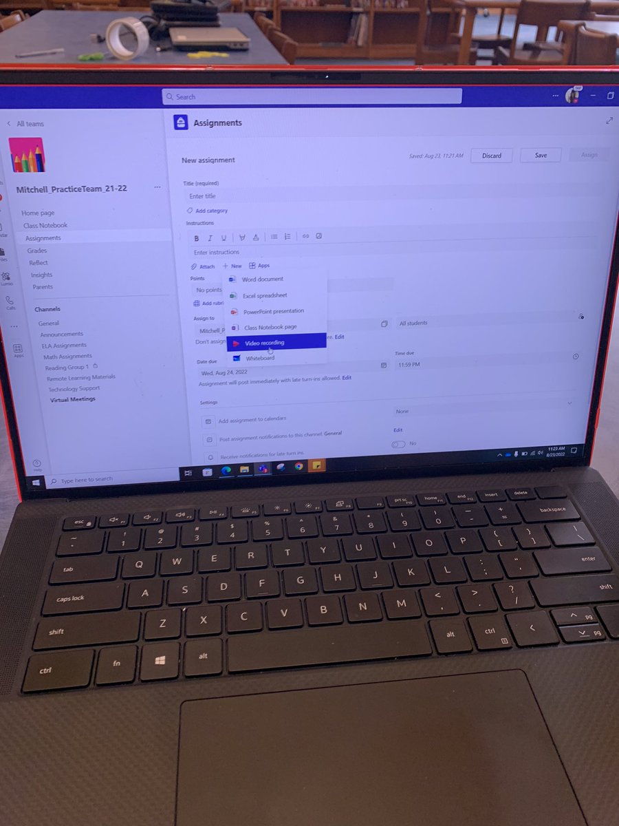 ktmitchell1026's tweet photo. I am not sure people understand how excited we are here @MustangMarvels and @qcegators about the video recording option in assignments in @MicrosoftTeams …it will make it super quick and simple to give instructions to Ss! #onslowdlt https://t.co/0Q9AfBT91z