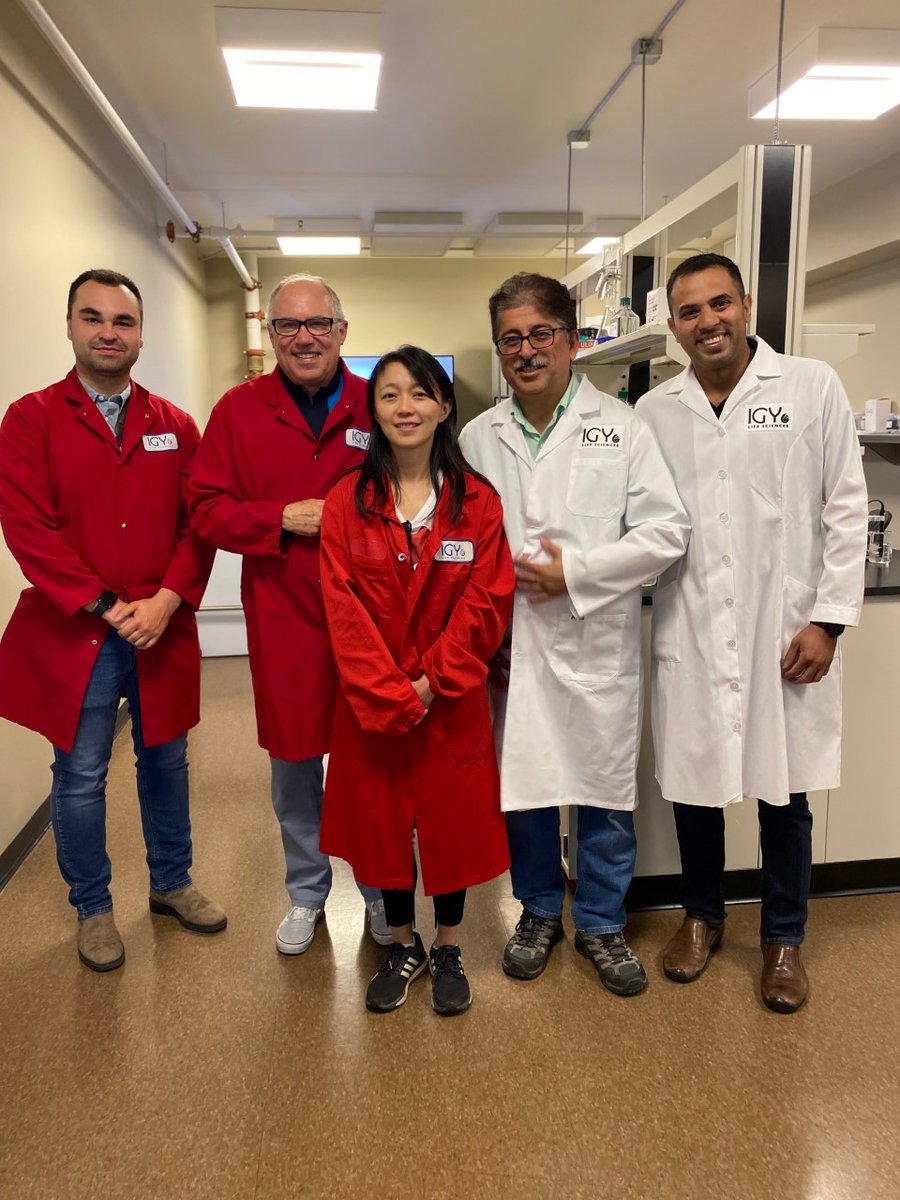 realTerryDyck's tweet photo. @igylifesciences We were thrilled to host Brady Stadnicki and Lin Tang, Business Development Managers, in Agriculture and Life Science from the Calgary Economic Development Committee at our facility.
We thank them wholeheartedly for their enthusiasm for our growth in Alberta. https://t.co/8KFMob0PR6