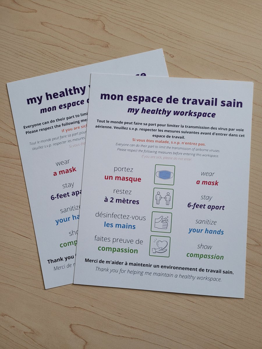 AJVilleneuve's tweet photo. En attendant du vrai leadership en matière de #SantéPublique, je lance une initiative communautaire pour #MenerParLExemple.
Si tu veux une affiche bilingue pour ton espace de travail à #UAlberta, remplis le formulaire suivant: https://t.co/4IhehoxH1m
#abpse #cndpse https://t.co/CfRvB2pJpF