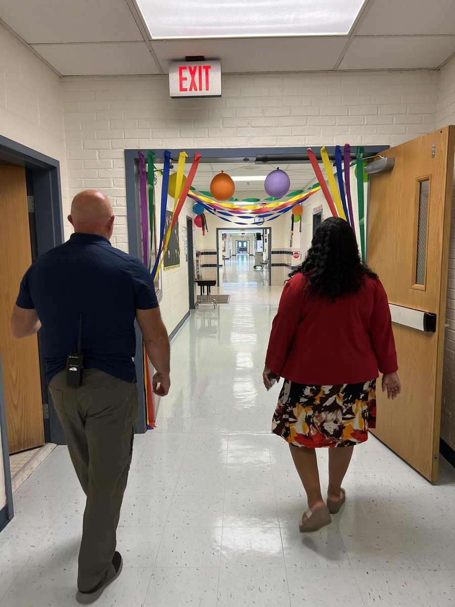 Great visit to <a href="/GrovetonES/">Groveton ES</a> - the Kindergarten wing was so welcoming!  Celebrating 50 years this fall - all kinds of fun displays to bring on the excitement for the community celebration!