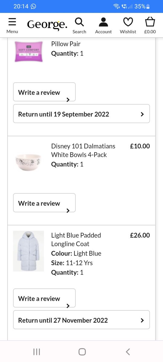 grunners's tweet photo. @AsdaServiceTeam @Georgeatasda  Hi, I received my order of 4x dalmation bowls today, however, they arrived broken 😭 and it doesn't give me the option to 'return item' - please advise, i need these items asap. Thank you https://t.co/eOHam3E9BW